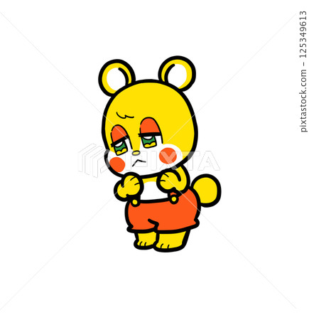 復古熊（憂慮臉） 125349613
