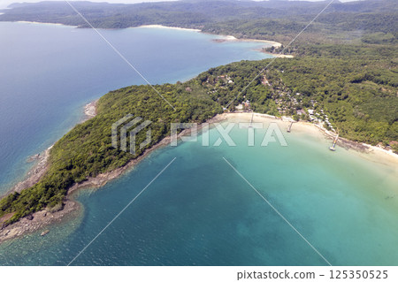 Tropical beach with blue sky Koh Kood or Koh Kut Thailand. 125350525