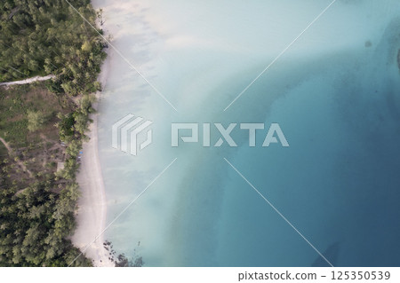 Tropical beach with blue sky Koh Kood or Koh Kut Thailand. Tropical beach with blue sky Koh Kood or Koh Kut Thailand. 125350539