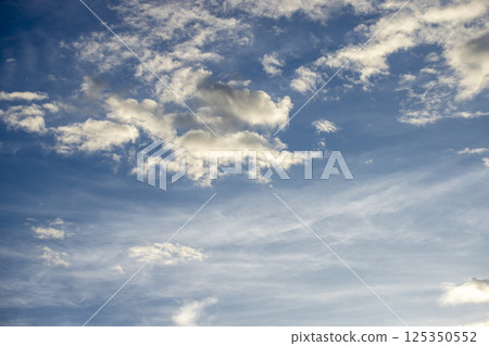 colorful dramatic sky with cloud at sunset 125350552