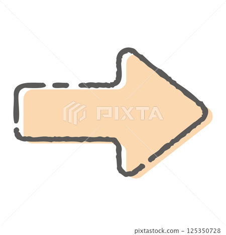 Curly Arrow Icon 125350728