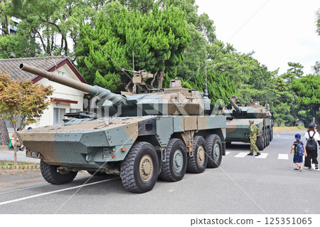 Equipment on public display at the Japan Ground Self-Defense Force's Kokura Garrison 125351065