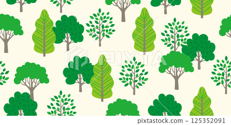 Green trees seamless pattern Green trees seamless pattern 125352091