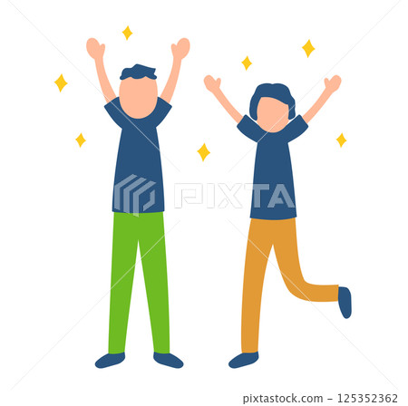 一位快樂護理人員的插圖 125352362