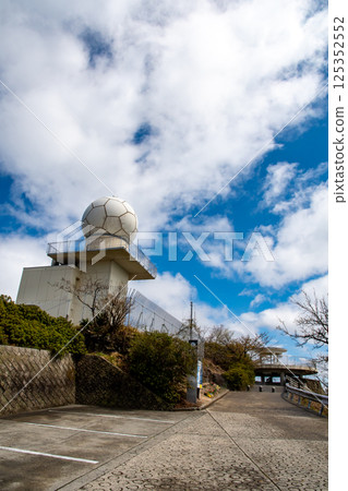 Weather radar and observatory at the summit of Haigamine Weather radar and observatory at the summit of Haigamine 125352552