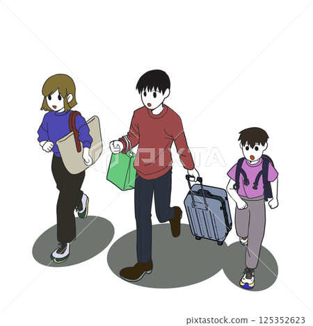 Family going on a trip Family going on a trip 125352623