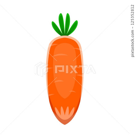 Cartoon farm font type of carrot vegetable letter for agriculture typeface, vector English alphabet. Farm font or harvest type letter I in shape of carrot for kids cartoon farming alphabet typeface 125352812