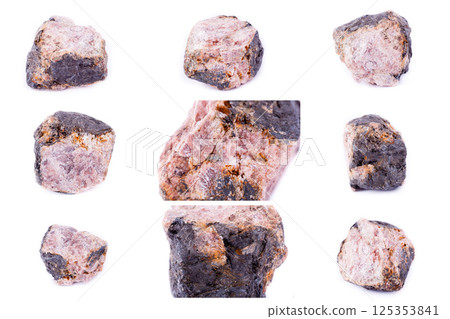 Collection of stone mineral Andalusite Collection of stone mineral Andalusite 125353841