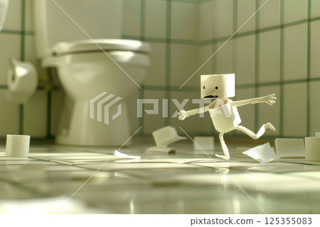 擬人化衛生紙-2(3D) 擬人化衛生紙-2(3D) 125355083