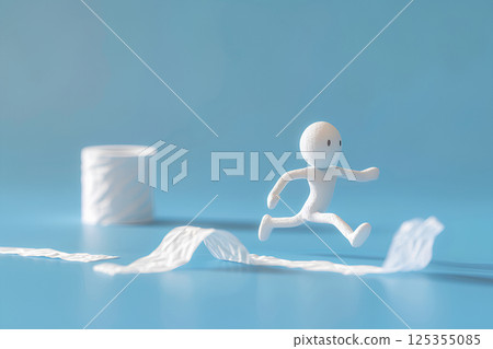 Anthropomorphic Toilet Paper-2 (3D) 125355085