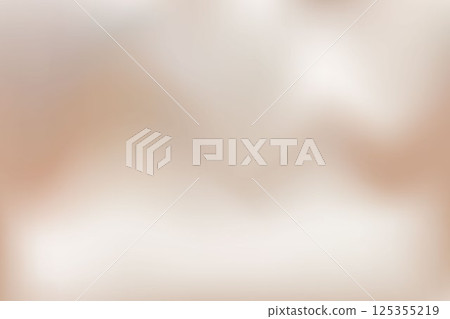 Nude gradient background. Beige color light gradation texture. Neutral brown champagne warm backdrop. Creamy pearl ivory vector wallpaper with wavy delicate silk blur. 125355219