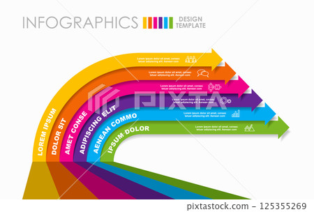 Infographic design template with place for your data. Vector illustration. 125355269