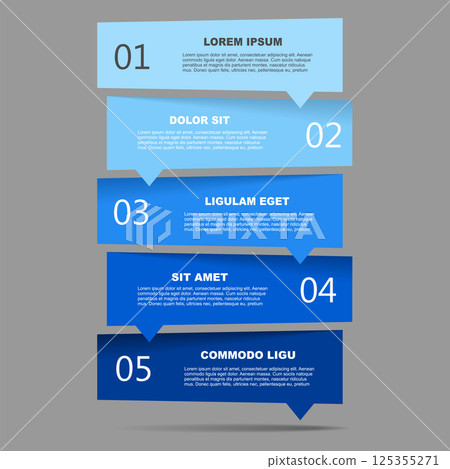 Infographic design template with place for your data. Vector illustration. 125355271