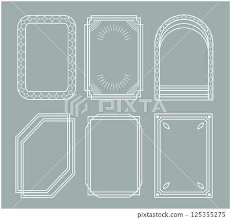 Flat frame border set Flat frame border set 125355275