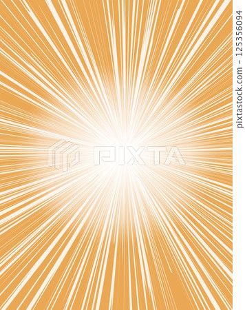 Intensely sparkling concentrated line background material_light orange 125356094