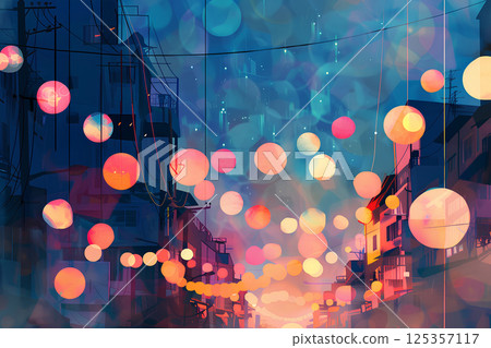 夏季的一個季節特徵。節慶期間，小鎮熙熙攘攘。 125357117