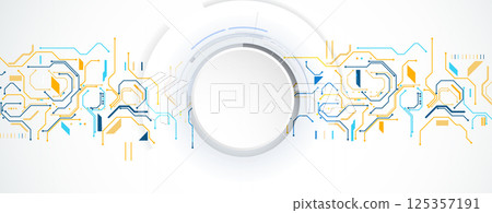 Circuit abstract background for science and business presentation 125357191