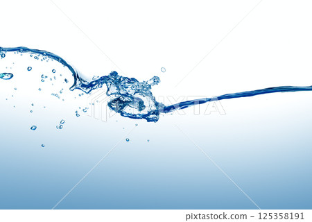 Wave water and bubbles 125358191