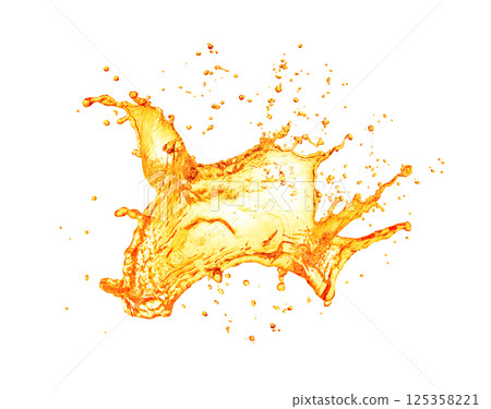orange splash on white background orange splash on white background 125358221