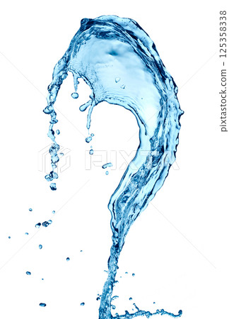 Water splash on white Water splash on white 125358338