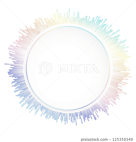 Play music button. Media player pushpin with music acoustic waves equalizer in neomorphism style for mobile app. Button for mobile application or web. Vector on white background Play music button. Media player pushpin with music acoustic waves equalizer in neomorphism style for mobile app. Button for mobile application or web. Vector on white background 125358349