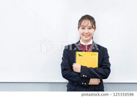 一名高中女生的肖像。照片由東京電子專門學校電波學園提供。 125358596