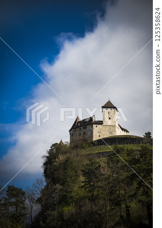 Gutenberg Castle high above the town of Balzers, Liechtenstein 125358624