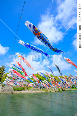 川上峽的春天,鯉魚旗,佐賀縣佐賀市 川上峽的春天,鯉魚旗,佐賀縣佐賀市 125359122