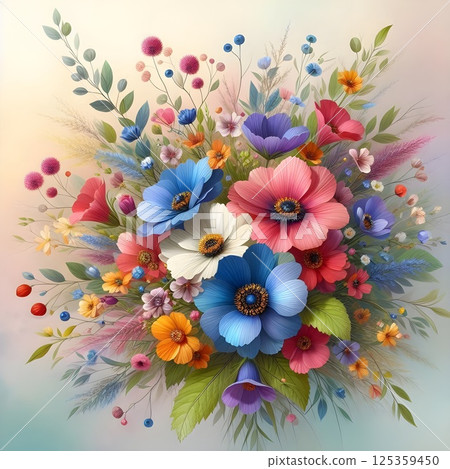 Vibrant Floral Bouquet Vibrant Floral Bouquet 125359450