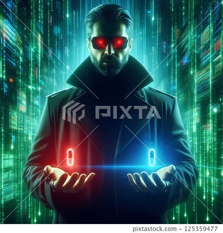 Cyberpunk Dilemma: The Choice Between Two Realities   125359477