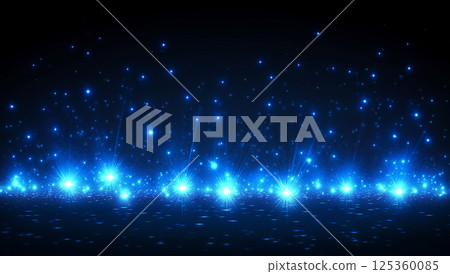藍色聚光燈照亮的舞台背景材料 125360085