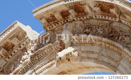 Ephesus ruins Temple of Hadrian 125360273