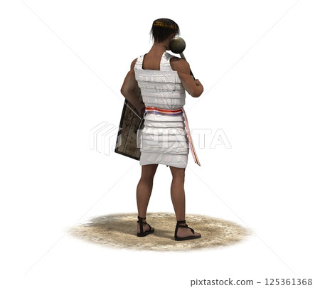 warrior character, 3D rendering, illustration, cg 125361368