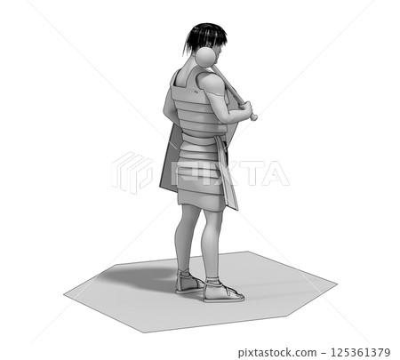 warrior character, 3D rendering, illustration, cg warrior character, 3D rendering, illustration, cg 125361379