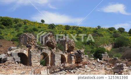 Ephesus ruins in Turkey 125361398