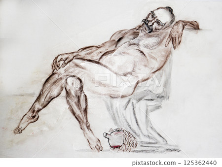 pencil drawing illustration, portrait, sketch pencil drawing illustration, portrait, sketch 125362440