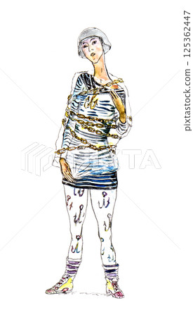 pencil drawing illustration, portrait, sketch pencil drawing illustration, portrait, sketch 125362447