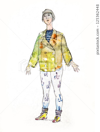 pencil drawing illustration, portrait, sketch pencil drawing illustration, portrait, sketch 125362448