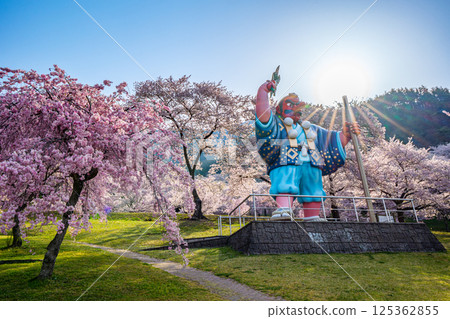 Japan's best Tengu and cherry blossoms: Tokura Kitty Park (Chikuma City, Nagano Prefecture) Japan's best Tengu and cherry blossoms: Tokura Kitty Park (Chikuma City, Nagano Prefecture) 125362855