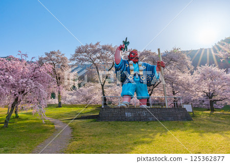 Japan's best Tengu and cherry blossoms: Tokura Kitty Park (Chikuma City, Nagano Prefecture) Japan's best Tengu and cherry blossoms: Tokura Kitty Park (Chikuma City, Nagano Prefecture) 125362877