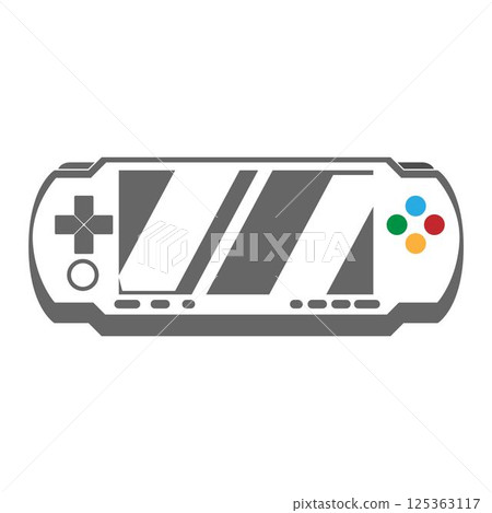 Joystick icon logo design 125363117