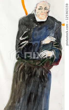 oil painting, portrait, handmade drawing oil painting, portrait, handmade drawing 125363159