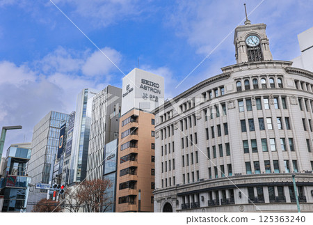 [Tokyo] Ginza streetscape: Clock tower 125363240