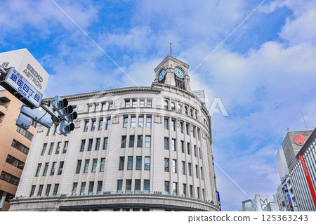 [Tokyo] Ginza streetscape: Clock tower 125363243