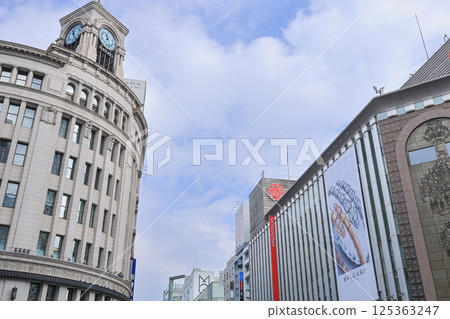 [Tokyo] Ginza streetscape: Clock tower 125363247