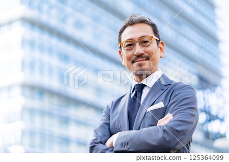 商人室外肖像 125364099