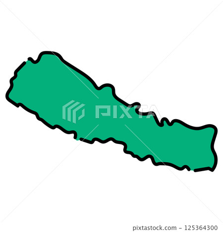 手寫尼泊爾矢量素材 125364300