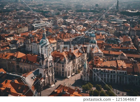 aerial view of city 125364667