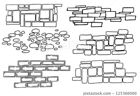 brick, wall, vector 125366000