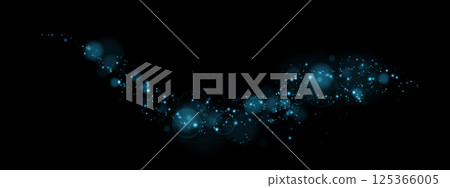 An Artistic Representation of Abstract Blue Particles Set Against a Stark Black Background for Visual Impact An Artistic Representation of Abstract Blue Particles Set Against a Stark Black Background for Visual Impact 125366005